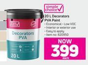 Game Simple choice decorators pva paint-20l each offer