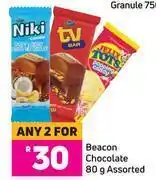 Game Beacon chocolate assorted-for 2 x 80g offer