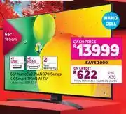 Game Lg 65" (165cm) nanocell nano79 series 4k smart thinq ai tv uq75001 offer