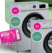 Game Hisense 8kg front loader washing machine offer