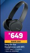Game Sony on ear headphones with nfc offer
