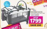 Game Little one dream baby camp cot offer