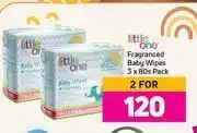 Game Little one fragranced baby wipes-for 2 x 3 x 80's offer