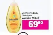 Game Johnson's baby shampoo assorted-750ml offer