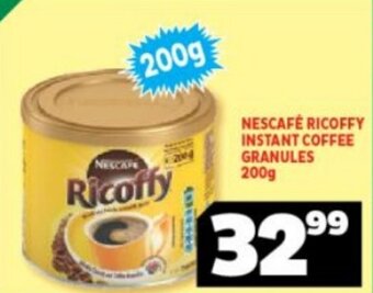 Usave Nescafe Ricoffy Instant Coffee Granules 200g offer