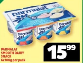 Parmalat Smooth Dairy Snack 6x100g per pack