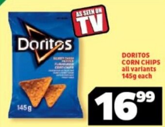 Doritos Corn Chips 145g each