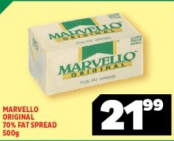 Usave Marvello Original 70% Fat Spread 500g offer