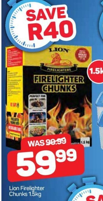 Pick n Pay Lion Firelighter Chunks 1.5kg offer