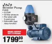 Mica Jojo booster pump pumb offer