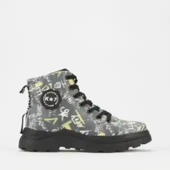 Zando K-star 7 concetta print lace up boot black offer