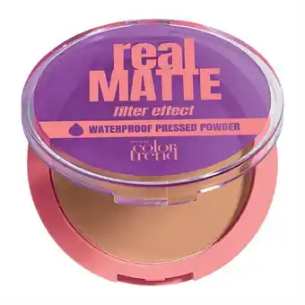 AVON Color trend real matte waterproof pressed powder 10 grams offer