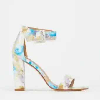 Madison angelique ankle strap heel pink floral