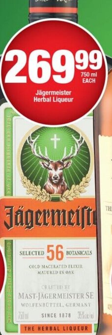 Jagermeister Herbal Liqueur