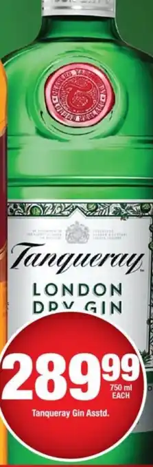 OK Liquor Tanqueray Gin asstd. offer