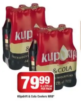 OK Liquor Klipdrift & Cola Coolers NRB* offer