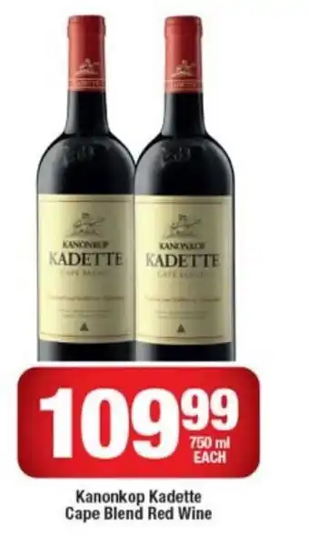 OK Liquor Kanonkop Kadette Cape Blend Red Wine offer