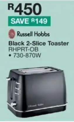 House & Home Russell Hobbs Black 2-Slice Toaster offer