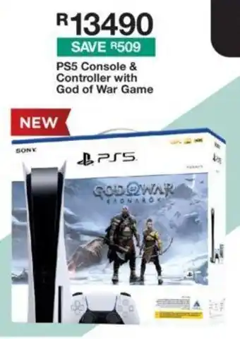 PS5 Console & Controller with God of War Game