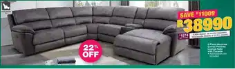 House & Home 6-Piece Montreal Corner Recliner Lounge Suite with Console offer