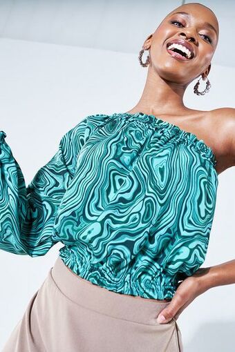 Rage One-shoulder blouse offer