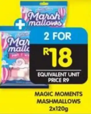 Shoprite Magic Moments Mashmallows 2x120g offer