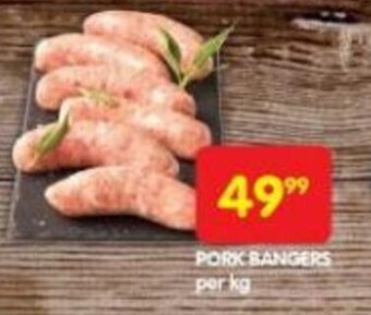 Shoprite Pork Bangers per kg offer