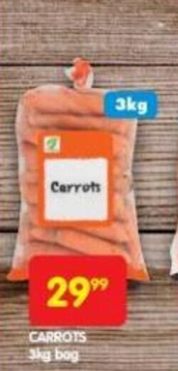 Shoprite Carrots 3kg bag offer