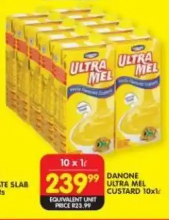 Shoprite Danone Ultra Mel Custard 10x1L offer