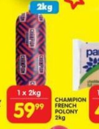 Shoprite Champion French Polony 2kg offer