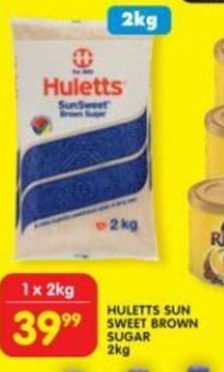 Shoprite Huletts Sun Sweet Brown Sugar 2kg offer