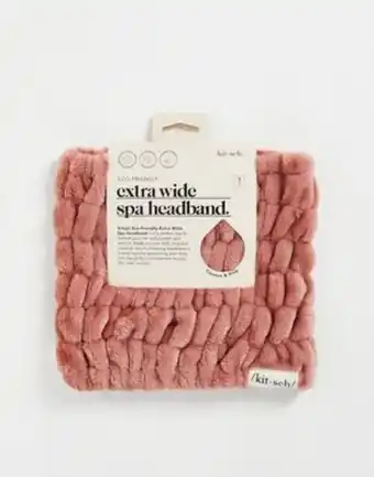 Asos Kitsch extra wide spa headband - dusty rose offer