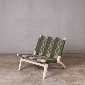 Weylandts Ashanti occasional chair | moss diamond weave offer