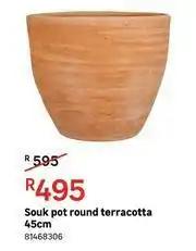 Souk Pot Round (Terracotta) 45cm