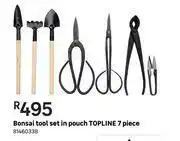 Topline 7 Piece Bonsai Tool Set In Pouch