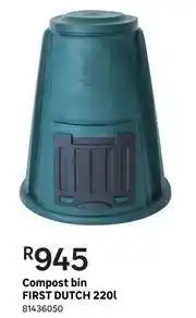 Leroy Merlin First Dutch 220L Compost Bin offer