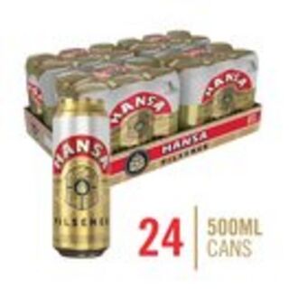 Pick n Pay Liquor Hansa pilsener can 500ml x 24 offer