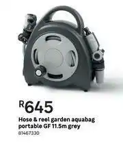 Leroy Merlin GF 11.5m Grey Portable Garden Aquabag Hose & Reel offer