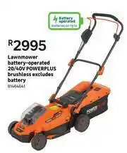 Leroy Merlin Powerplus 20/40V Brushless Battery Operated Lawnmower (Excludes Battery) offer