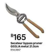 Leroy Merlin Geolia Bypass Pruner Metal 21.5cm offer