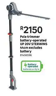 Leroy Merlin Sterwins Pole Trimmer (Battery-Operated) UP 20V 44cm Excluding Battery offer