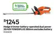 Leroy Merlin Powerplus Hedge Trimmer (Battery-Operated) Dual Power 20/40V 580mm Excluding Battery offer