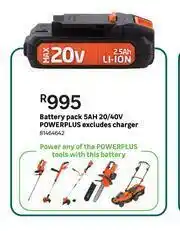 Leroy Merlin Powerplus Battery Pack 5AH 20/40V (Excludes Charger) offer