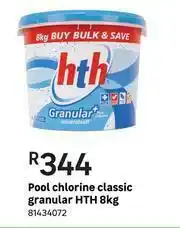 Leroy Merlin HTH Pool Chlorine Classic Granular-8kg offer