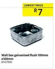 Leroy Merlin Galvanised Flush Wall Box 100mm x 100mm offer