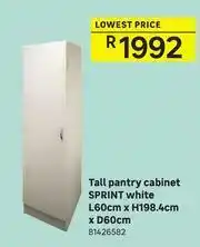 Leroy Merlin Sprint Tall Pantry Cabinet (White) L60cm x H198.4cm x D60cm offer