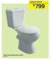 Leroy Merlin Ceramic Toilet Close Couple (White) offer