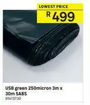 Leroy Merlin USB Green 250 Micron 3m x 30m SABS offer