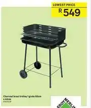 Leroy Merlin Charcoal Braai Trolley 1 Grates 60cm x 42cm offer
