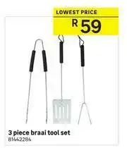 Leroy Merlin 3 Piece Braai Tool Set offer